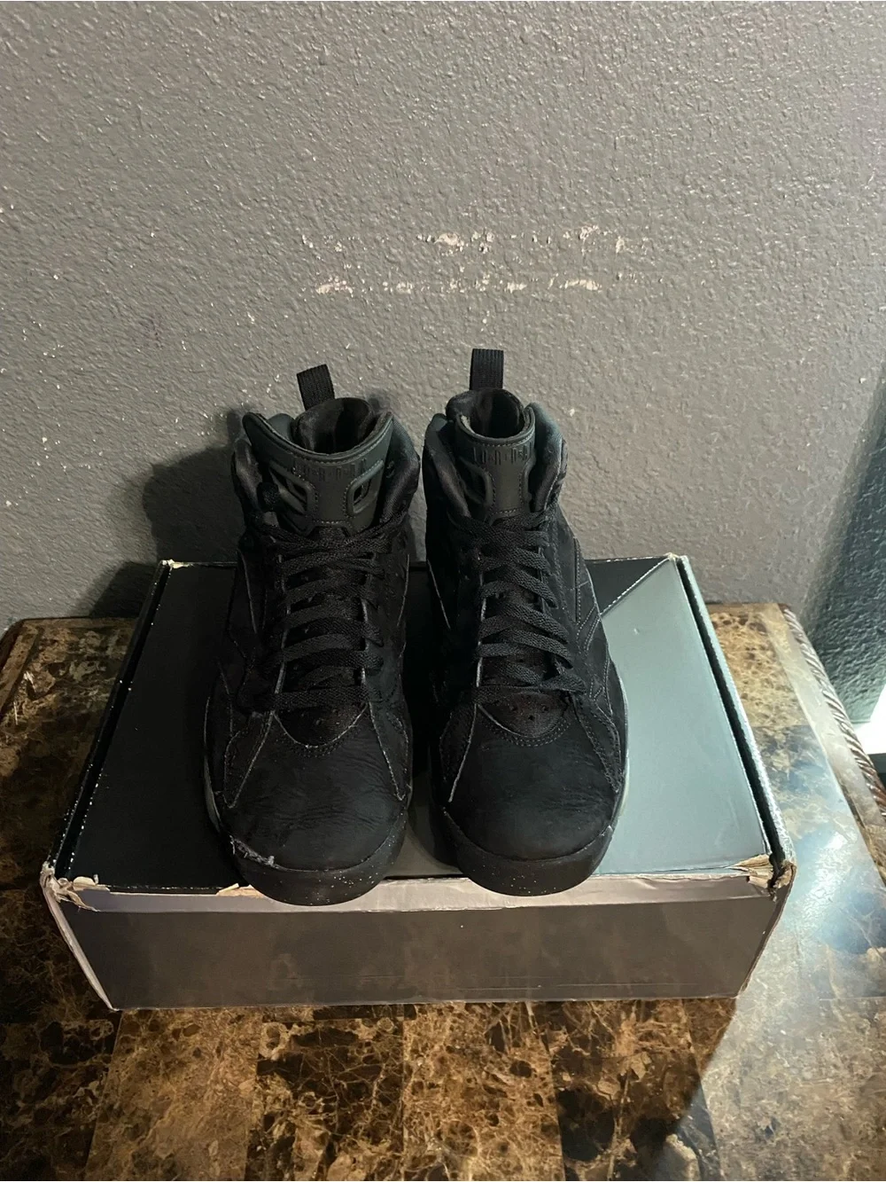 Jordan Men's Black High-Top Suede Sneakers